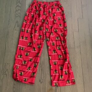Red Chicago Blackhawks Pajama Pants